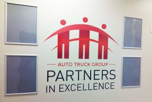 Auto Truck Group Lobby Vinyl Sign