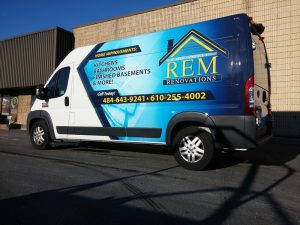 REM Vehicle Graphics Van Wrap
