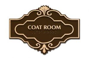 Coat Room ADA Sign
