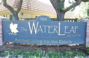 Water Leaf Elegant Monument Sign