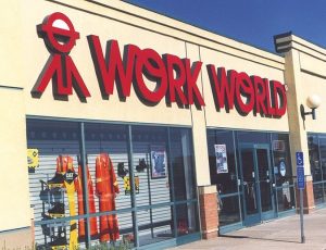 Work World Storefront Sign Channel Lettering